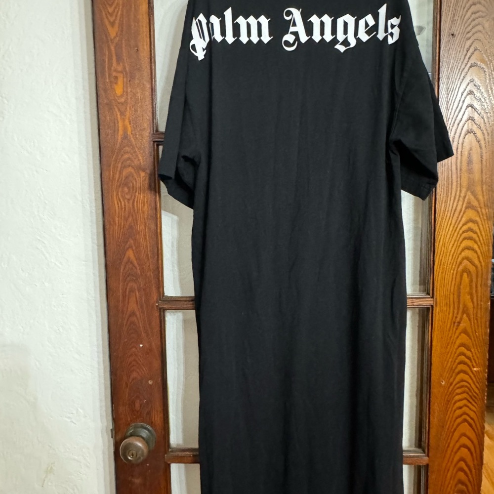Palm angels logo print T-shirt dress XS
